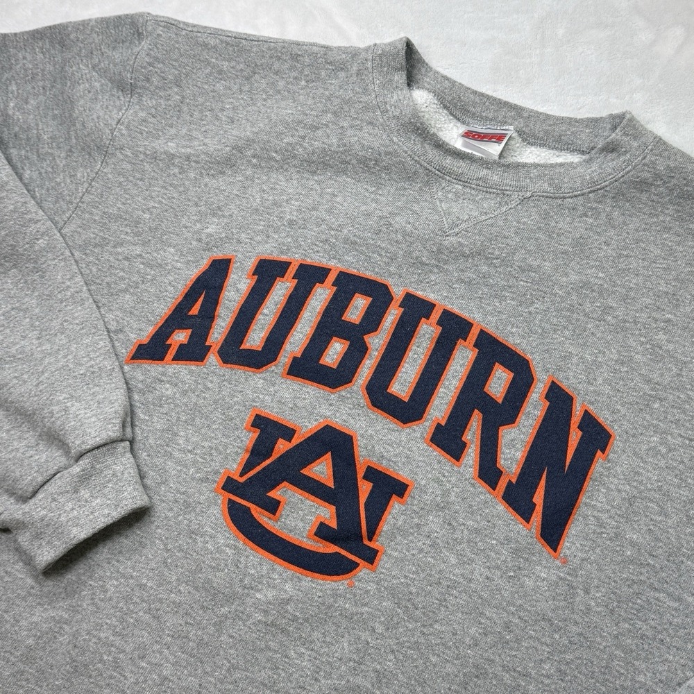 Auburn Tigers Crewneck Sweatshirt Men's 2XL Gray Soffe‎ College Football